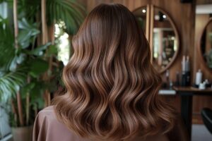 Comment mettre en valeur une mèche sur des cheveux bruns ?