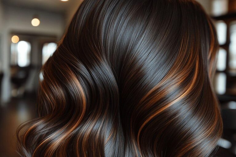 Comment obtenir un balayage chocolat sublime sur des cheveux noirs ?