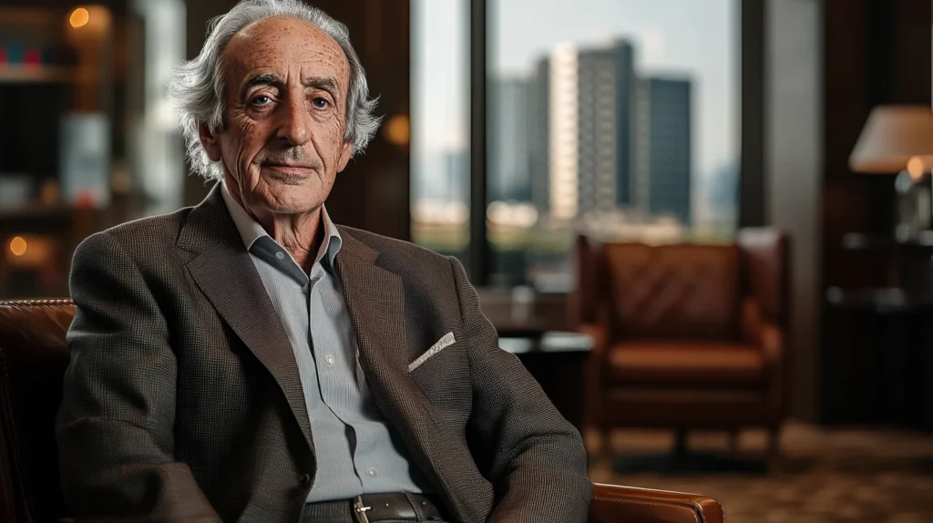 Portrait d'Alain Prost illustrant sa fortune impressionnante et ses investissements en 2024