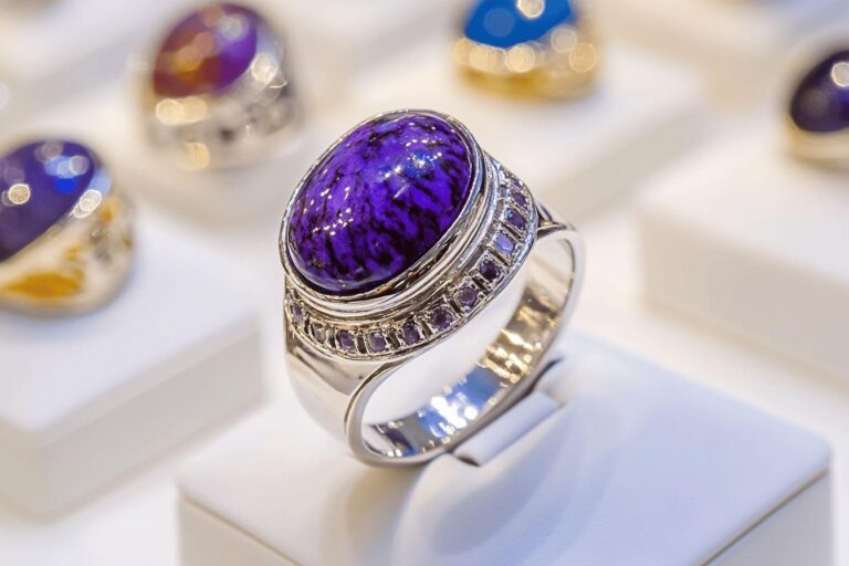 La sugilite en bijouterie : pierre de charme et de bien-être, pourquoi succomber ?